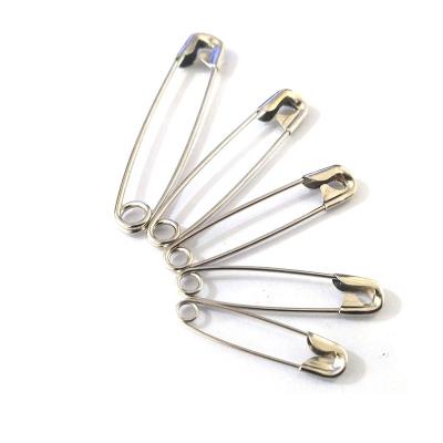 China Durable 300 alloy steel safety pins in plastic box 5 sizes, 1.1in, 1.25in, 1.4in, 1.75in, 2.2in for sale