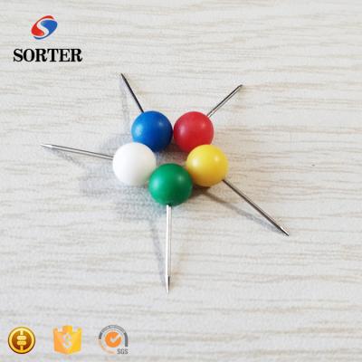 China Steel Alloy 50 Pcs Round Key Card Pins Push Pins Ball / Thumbtack for sale