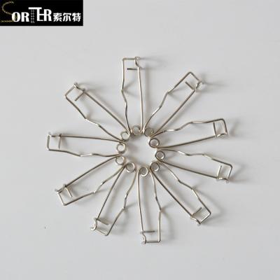 China Magnetic Pin 25mm Crimped Back Bar Safety Pins With Zig-Zag for sale