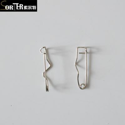 China High Quality Wholesale Steel Metal 16 19 22 25 26 32mm Crimp Badge Safety Pins for sale