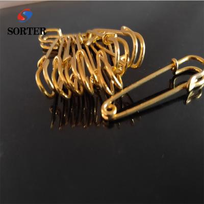 China Large durable and practical 50mm gold kilt safety pin with high quality for sale