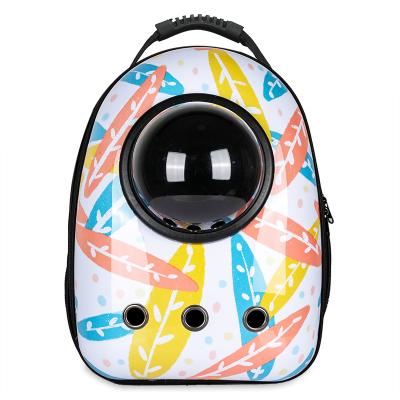 China Breathable Pet Travel Bag Transparent Color Pet Backpack, Travel By New Air Space Capsule Pet Backpack for sale