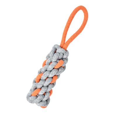 China Viable Resistance Toy Dog Chew Molar Toy Dog Teeth Grinding Puppy Bite Toy Cotton Rope Knitted Pet for sale