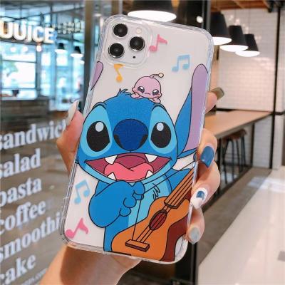 China Creative Cutie Shockproof For iPhone 12 7 8 Case Xs pro 11 pro 11 Funny Soft TPU Cover Cartoon Max Clear Stitch for sale