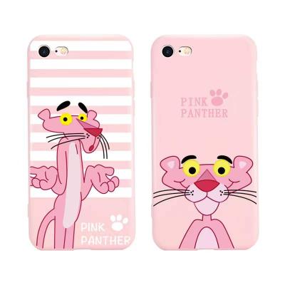 China Shockproof Silicone Pink Panther Phone Case For iPhone 12/13 for sale