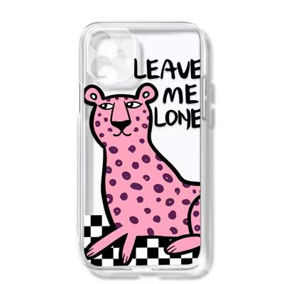 China Pink shockproof leopard cuty soft phone case for iphone Xs max/ip13/pro/promax with stand for sale