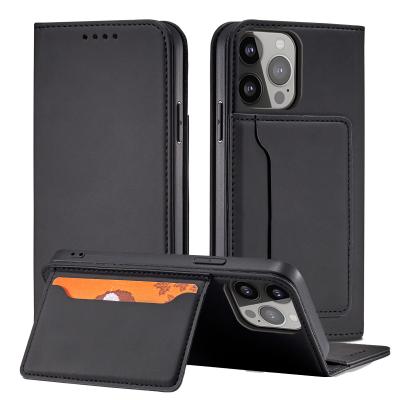 China Anti-fall For iPhone 13 Multifunctional Leather Phone Case Instruction Card Slot With Stand PU Cover For iPhone 12/pro for sale