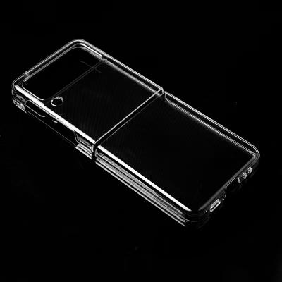 China Shockproof For Samsung z Flip 3 Clear PC Hard Phone Case For Galaxy z Flip 3 Case. for sale