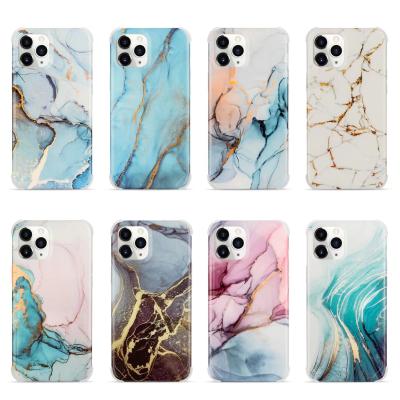 China Shockproof Marble Ultra Slim Slim Glossy Soft Cell Phone Case for iphone 12 mini 12 pro max, fashion marble case for sale