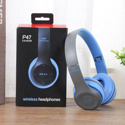 China P47 design foldable wireless headphone& wireless BT earphones sports earphones auriculares inalmbrico wireless headset for sale