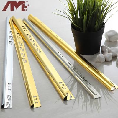 China Foshan Factory Modern Aluminum Profiles Gold Accessory Tile Trim for sale