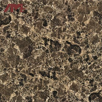 China Large 800X800mm Modern Brown Polished Marble Ceramic Slab for sale