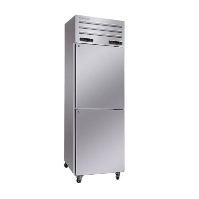 China Double-temperature air cooling keep cool restaurant vertical kitchen refrigeration equipment commercial refrigerator refrigerator double door for sale for sale