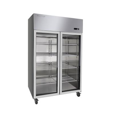 China Single-temperature Fridge Refrigerator Freezer Refrigerator Stainless Steel Refrigeration Equipment Upright Display Refriger for sale