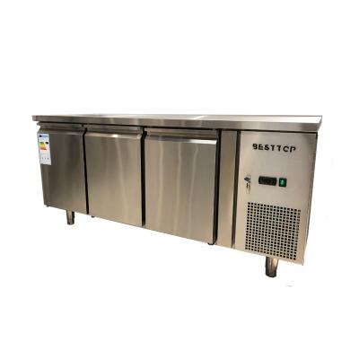 China Single-temperature Commercial Undercounter Refrigerator Freezer Workbench Stainless Steel Vertical Large Capacity Refrigeration Workbench for sale