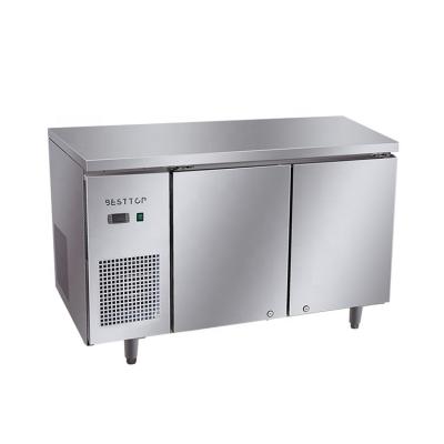 China Single-temperature Commercial Vegetable Stainless Steel Food Grade Freezer Refrigerator Stainless Steel Air-Cooled Refrigerator for sale