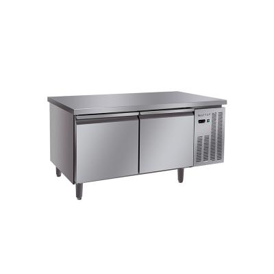 China Commercial Cooler Kitchen Worktable Stainless Steel Freezer Hotel Restaurant Single-temp Factory Undercounter Refrigerators for sale