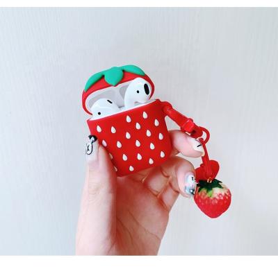 China For GEN 2 Newcomer Earbuds 1:1 For Pro Air Pods Case Cute Strawberry Silicone ANC Noise Canceling Headphones for sale