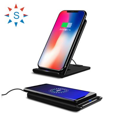 China Newest Wireless Cell Phone Pad Charging Wireless Charger for Tablet with Stand for sale