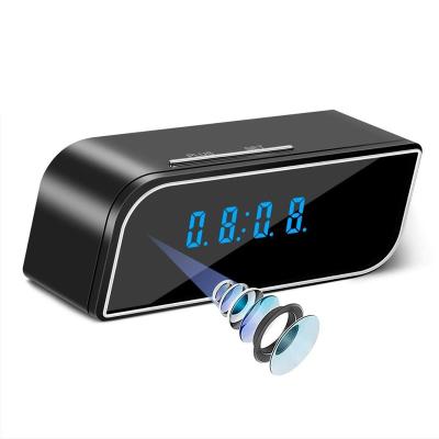 China Mini Digital Alarm Clock CCTV 1080p Spy Camera Wifi IP Clock Desktop Vandal Proof Wifi Clock Hidden Camera for sale