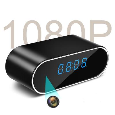 China Mini Vandal Proof Mini Camera 1080p Alarm Clock WiFi Night Vision Digital Wireless Camera Hidden Motion Detection for sale