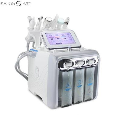 China Multifunctional Amazon Hotsale H2O2 Small Bubbles Skin Rejuvenation Face Care Machine with 5 Bottles and 4 Treatment Heads for sale