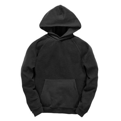 China Factory Wholesale Cheap Outlet Men's Anti-pilling Designer Black Hoodie for sale