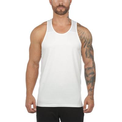 China Black QUICK DRY Gym Mint Weight Training Man Sports Vest Polyester Tank Tops 100% Polyester Black Top for sale