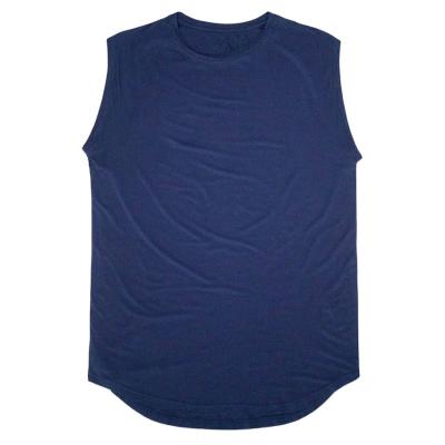 China Custom Size Breathable Anti-pilling Plus Cut Out Gym Sports Men's Running Muscle Workout Tank Top for sale