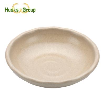 China Sustainable GradeDurable Hot Sales Eco Food High Quality Degradable Biodegradable Rice Husk Bowls for sale