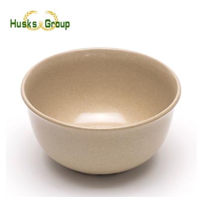 China 100%Biodegradable Sustainable Rice Husk Nuts Shell Straw Fiber Eco Bamboo Fiber Salad Bowl for sale