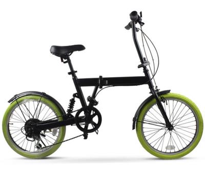 China Steel Factory Customized 20 Inch Various Color Suspension Folding Mini Full Folding Bike Bicycle For Sale for sale