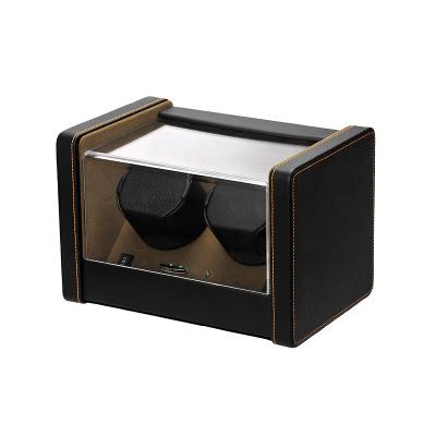 China Automatic watch 2WAY 2 pcsautomatic watch winder luxury collection box batteries for sale