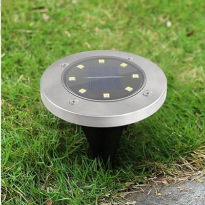 China Hot Sale 8LED Outdoor Solar Powered Solar Powered Inground Yard/Lawn Lamps Motion Sensor Garden Lawn Light Underground Lights for sale