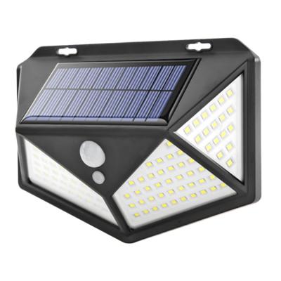 China Hot Sales Garden Outdoor Yard Solar Wall Lamp Waterproof 100 LED Solar Sensor Light for sale