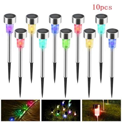 China Small Garden Mini Solar Tube Light Stainless Steel IP65 Garden Landscape Light Outdoor Waterproof Led Lawn Light Decor for sale