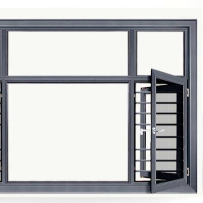 China Magnetic Screen Price Aluminum Window Storm Casement Favorable Aluminum Windows Foil for sale