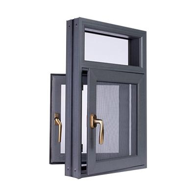 China Magnetic Screen Customized Casement Windows With Built In Double Glazed Aluminum Window Blind Aluminum Casement Soundproof Window for sale