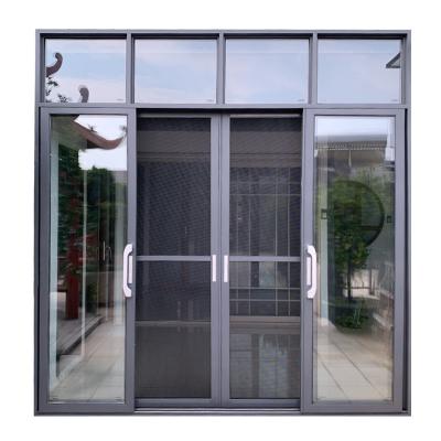 China Silent Interior Aluminum Sliding Glass Door Windproof Hurricane Impact Sliding Door Sliding Door for sale