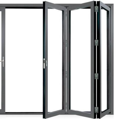 China Aluminum Bi-Fold Price Folding Patio Door Customized Cheap Bifold Doors Screen Customized Folding Patio Door for sale