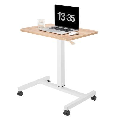 China Goysun Custom Height Adjustable Leg Desk Position (Height) Pneumatic Single Desk with Lockable Wheels for sale