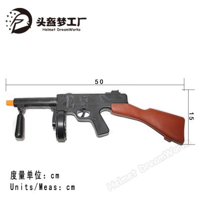 China Tommy Gun Type Fancy Dress Party Bandit 50CM Submachine Gun Tommy Gun With Noise for sale