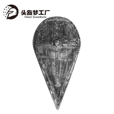 China European Medieval Knight Shield Plastic Toy PVC Shield Ancient Greek Shields: Latin Cross and Drop for sale