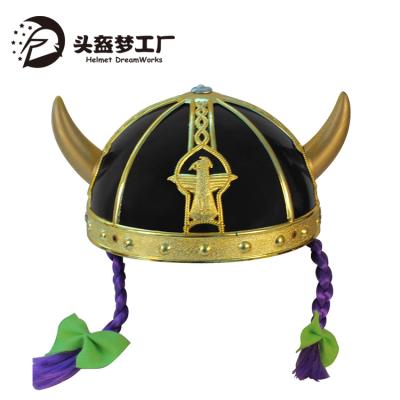 China COMMON Two Braid Halloween Party Hat Viking Helmet For Kids for sale