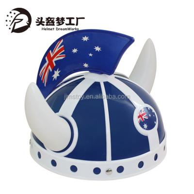 China Flag Hat Soccer Cheer Team Helmet Crazy Hat Ideas 27*19.5*17 cm for sale