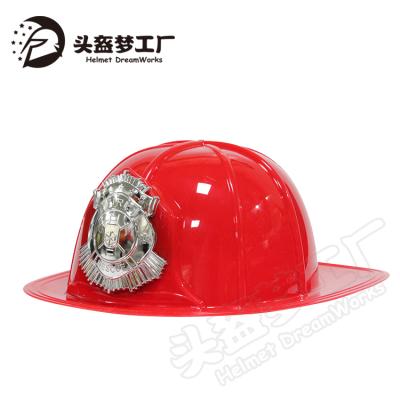 China Deluxe Image Fireman's Helmet Costume Accessory Firefighter Helmet With Badge for sale