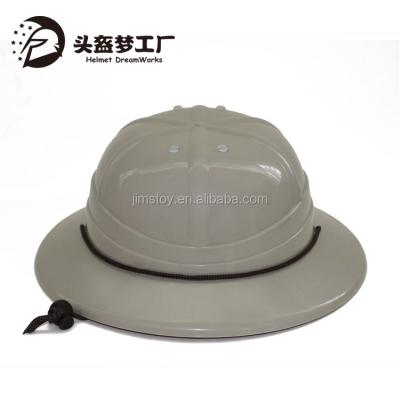 China Character Jungle Adventure Khaki Plastic Hat With Band for sale