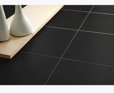 China Glazd Porcerlain Tile China Tile Supplier Foshan Factory Super Black Full Body Matt Porcelain Tile 600x600mm for sale