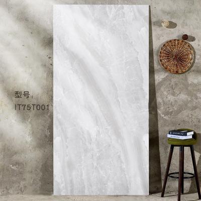 China Large Format Metallic Thin Wall Tile Glazed Tiles 750x1500mm Large Size Floors Porcelain Tile for sale