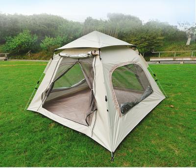 China Extended type outdoor quick-open camping tent / sliver pastebrushing sunscreen and waterproof portable tent for sale